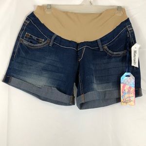 Wall Flower Maternity Jean Shorts Size S New